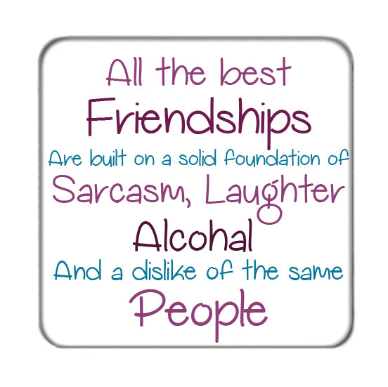 All the Best Friendships Drinks Coaster