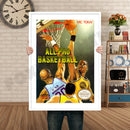 ALL PRO BASKETBALL Retro GAME INSPIRED THEME Nintendo NES Gaming A4 A3 A2 Or A1 Poster Art 31
