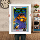 ALPHA MISSION Retro GAME INSPIRED THEME Nintendo NES Gaming A4 A3 A2 Or A1 Poster Art 32
