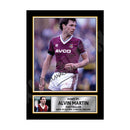 ALVIN MARTIN 2 Limited Edition Football Player Signed Print - Football