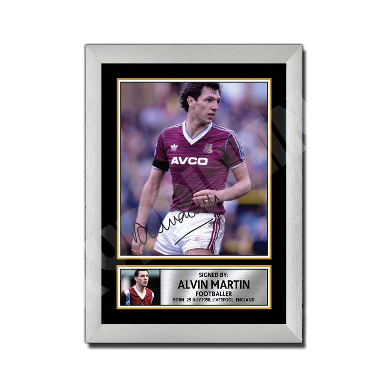 ALVIN MARTIN 2 Limited Edition Football Player Signed Print - Football