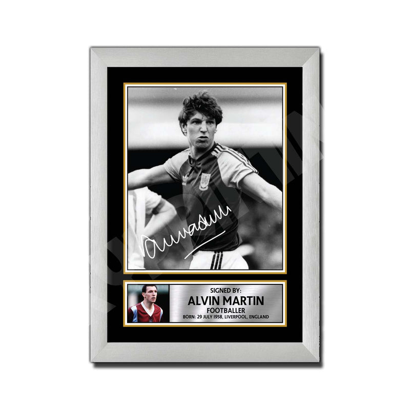 ALVIN MARTIN (1) Limited Edition Football Player Signed Print - Football