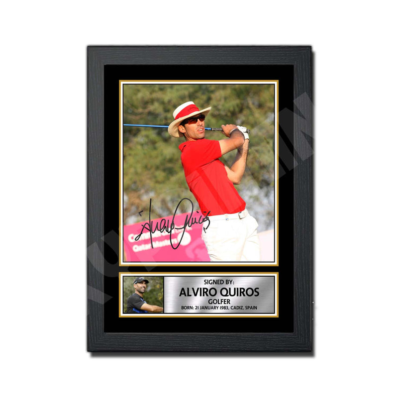 ALVIRO QUIROS Limited Edition Golfer Signed Print - Golf