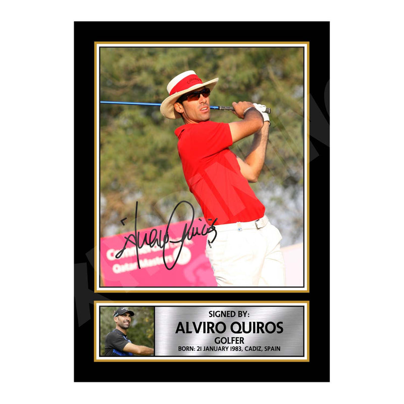 ALVIRO QUIROS Limited Edition Golfer Signed Print - Golf