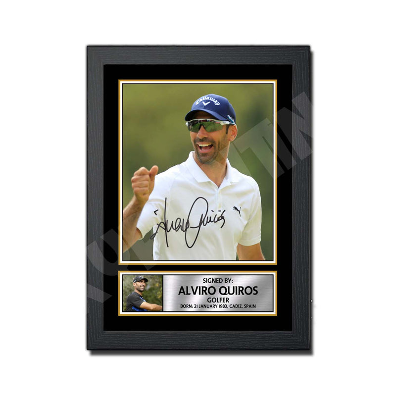 ALVIRO QUIROS 2 Limited Edition Golfer Signed Print - Golf