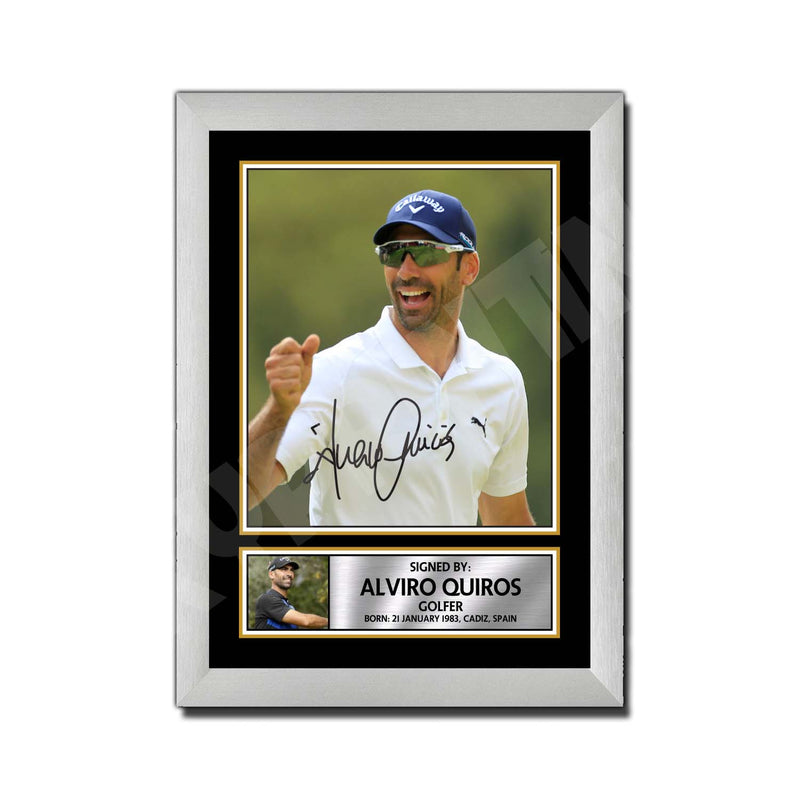 ALVIRO QUIROS 2 Limited Edition Golfer Signed Print - Golf