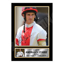 ANDRASCH STARKE Limited Edition Horse Racer Signed Print - Horse Racing