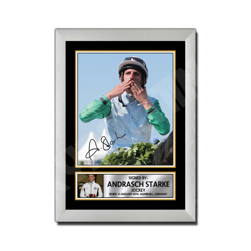 ANDRASCH STARKE 2 Limited Edition Horse Racer Signed Print - Horse Racing