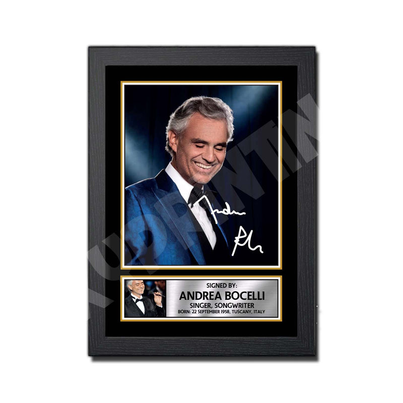 ANDREA BOCELLI (1) Limited Edition Music Signed Print