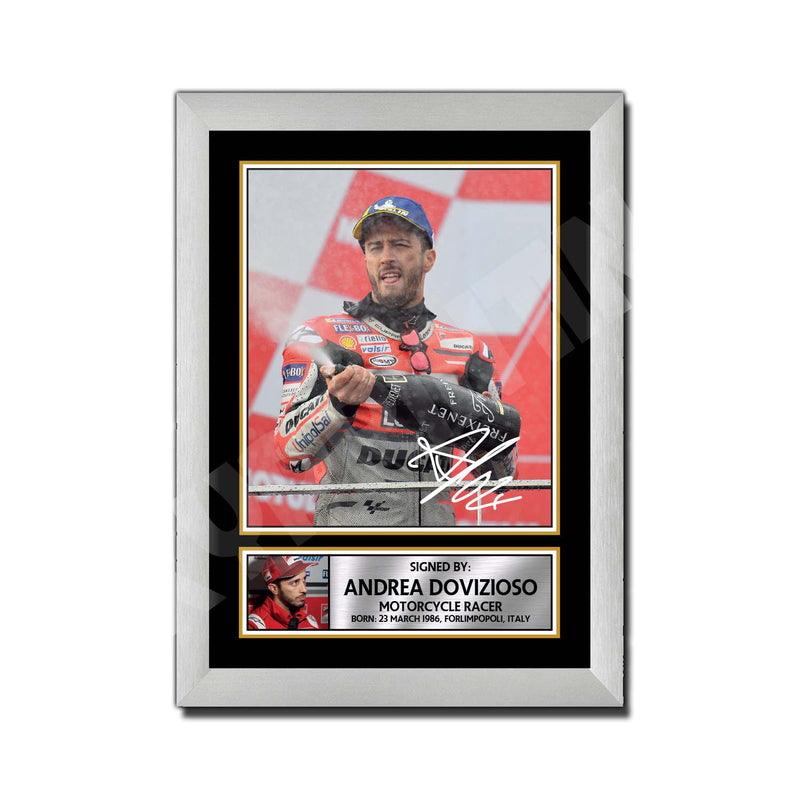 ANDREA DOVIZIOSO 2 Limited Edition Motorcycle Motorsport Signed Print