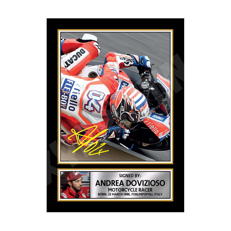 ANDREA DOVIZIOSO (1) Limited Edition Motorcycle Motorsport Signed Print