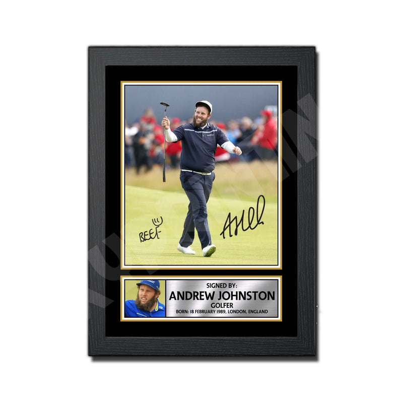 ANDREW BEEF JOHNSTON 2 Limited Edition Golfer Signed Print - Golf