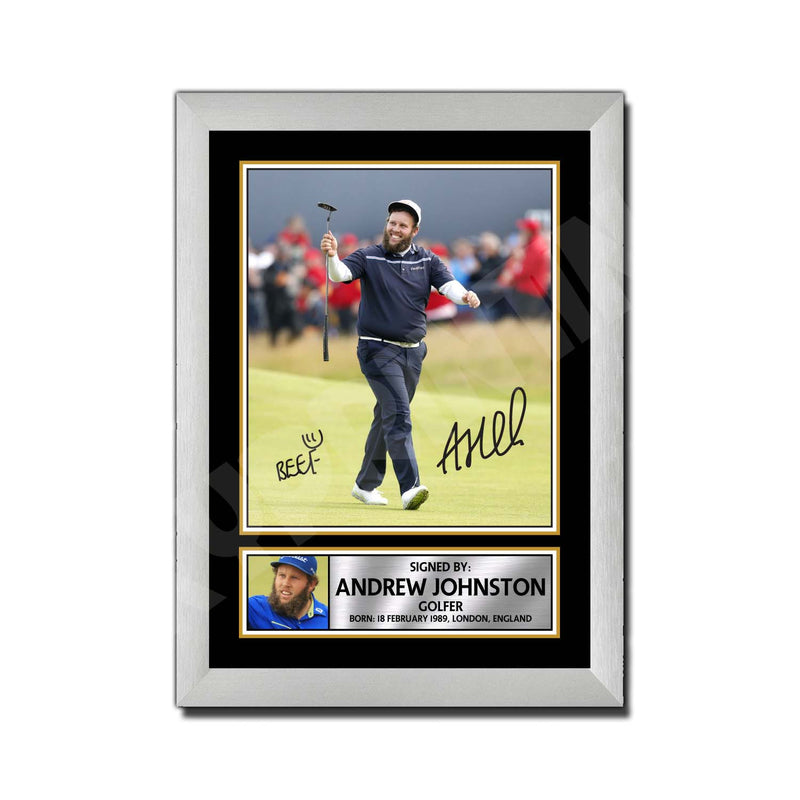 ANDREW BEEF JOHNSTON 2 Limited Edition Golfer Signed Print - Golf