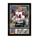 ANDREW DALTON 2 Limited Edition Football Signed Print - American Footballer