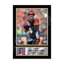 ANDREW DALTON (1) Limited Edition Football Signed Print - American Footballer