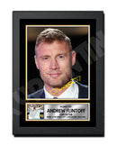 ANDREW FLINTOFF Limited Edition Cricketer Signed Print - Cricket Player