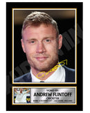 ANDREW FLINTOFF Limited Edition Cricketer Signed Print - Cricket Player