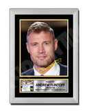 ANDREW FLINTOFF Limited Edition Cricketer Signed Print - Cricket Player