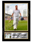 ANDREW FLINTOFF 2 Limited Edition Cricketer Signed Print - Cricket Player