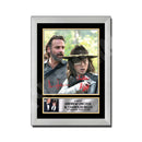 ANDREW LINCOLN + CHANDLER RIGGS 2 Limited Edition Walking Dead Signed Print