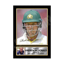 ANDREW MCDONALD 2 Limited Edition Cricketer Signed Print - Cricket Player
