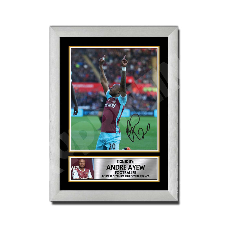 ANDRE AYEW (1) Limited Edition Football Player Signed Print - Football