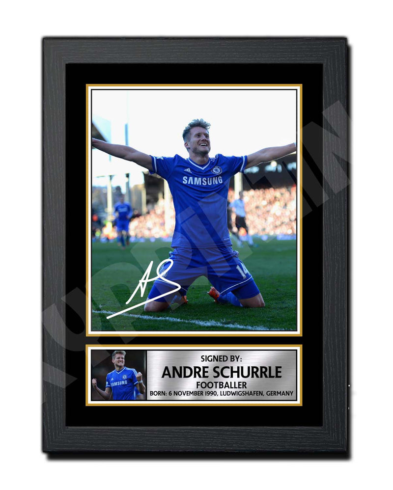 ANDRE SCHURRLE 2 Limited Edition Football Player Signed Print - Football