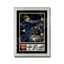 ANDRE VILLAS 2 Limited Edition Football Player Signed Print - Football