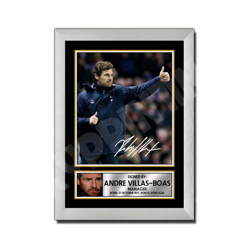 ANDRE VILLAS 2 Limited Edition Football Player Signed Print - Football