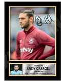 ANDY CARROLL 1 Limited Edition Football Player Signed Print - Football
