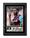 ANDY CARROLL 2 Limited Edition Football Player Signed Print - Football