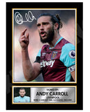 ANDY CARROLL 2 Limited Edition Football Player Signed Print - Football