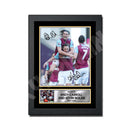 ANDY CARROLL AND KEVIN NOLAN (1) Limited Edition Football Player Signed Print - Football