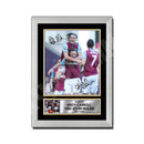 ANDY CARROLL AND KEVIN NOLAN (1) Limited Edition Football Player Signed Print - Football