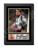 ANDY DIBBLE (1) Limited Edition Football Player Signed Print - Football