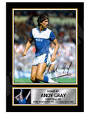 ANDY GRAY Limited Edition Football Player Signed Print - Football