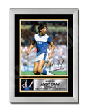ANDY GRAY Limited Edition Football Player Signed Print - Football