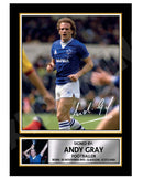 ANDY GRAY 2 Limited Edition Football Player Signed Print - Football