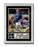 ANDY GRAY 2 Limited Edition Football Player Signed Print - Football