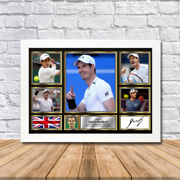 Andy Murray Printed Signature Print – Reproduction Print