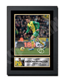 ANTHONY PILKINGTON Limited Edition Football Player Signed Print - Football