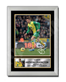 ANTHONY PILKINGTON Limited Edition Football Player Signed Print - Football