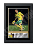 ANTHONY PILKINGTON 2 Limited Edition Football Player Signed Print - Football