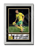 ANTHONY PILKINGTON 2 Limited Edition Football Player Signed Print - Football