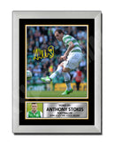 ANTHONY STOKES Limited Edition Football Player Signed Print - Football