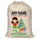 Personalised Superhero Batman & Robin Girl Inspired Santa Sack