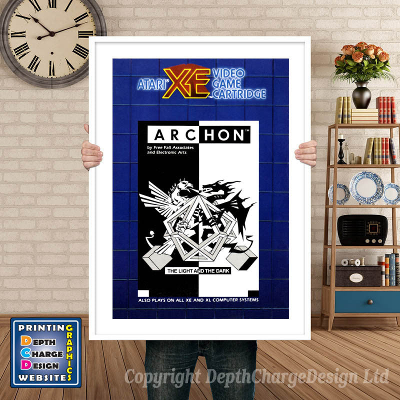 ARCHON ATARI XE Atari XE GAME INSPIRED THEME Retro Gaming Poster A4 A3 A2 Or A1