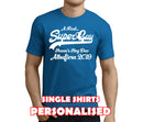 A Real Super Guy White Custom Stag T-Shirt - Any Name - Party Tee