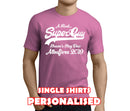 A Real Super Guy White Custom Stag T-Shirt - Any Name - Party Tee