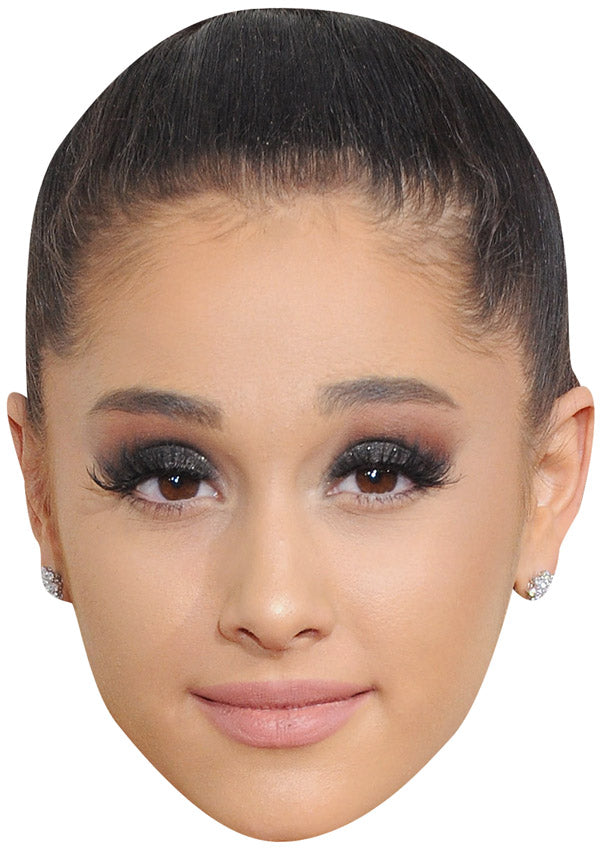 ARIANA GRANDE JB - Music Star Fancy Dress Cardboard Celebrity Party Face Mask